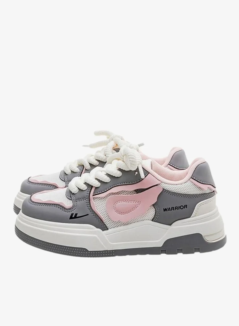 بابيا حذاء سنيكرز مريح بنمط كتل الالوان للنساء